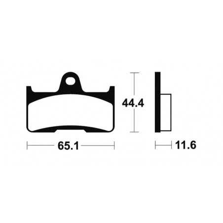 Sintered brake pads MO299