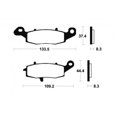 Sintered Brake Pads MR204