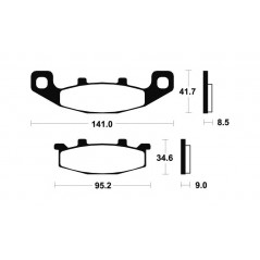 Sintered MF97 brake pads