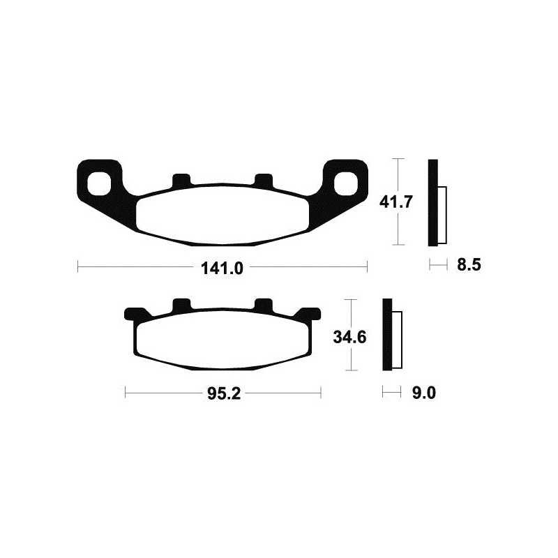 Sintered MF97 brake pads