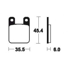 Sintered brake pads MO59