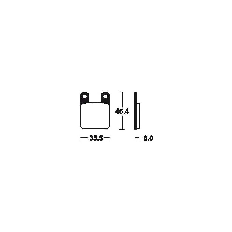 Sintered brake pads MO59