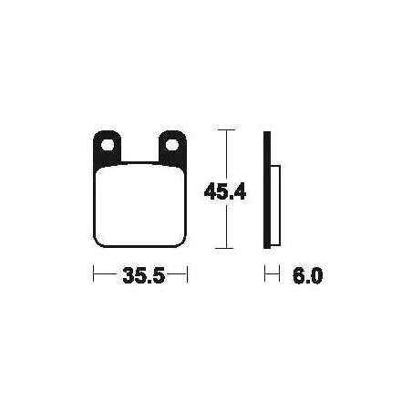 Sintered brake pads MO59
