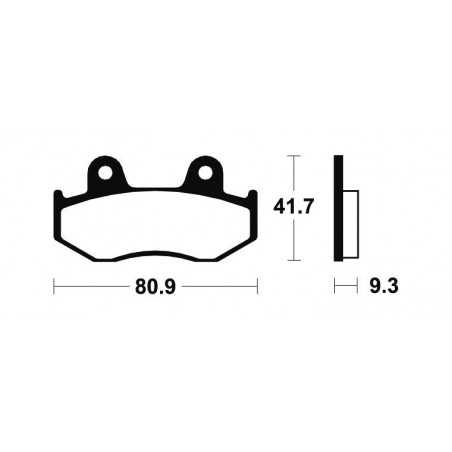 Sintered Brake Pads MR209