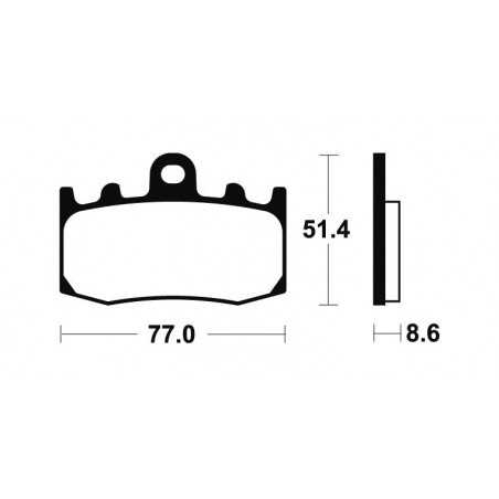 Sintered MF296 Brake Pads