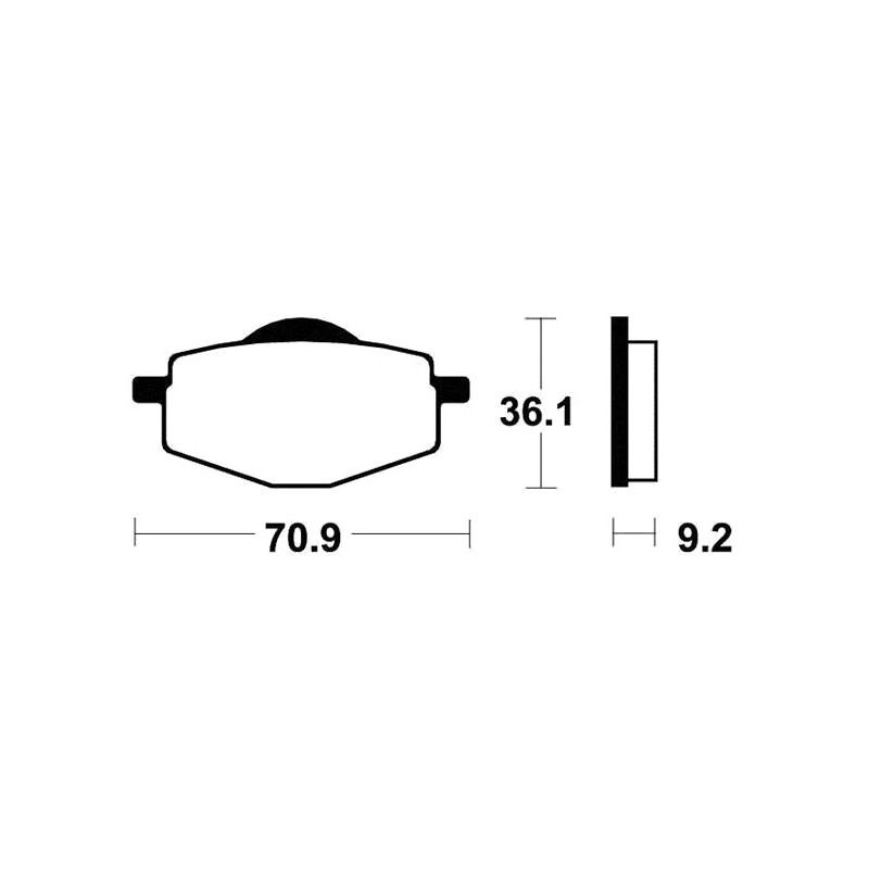 Sintered brake pads MO75