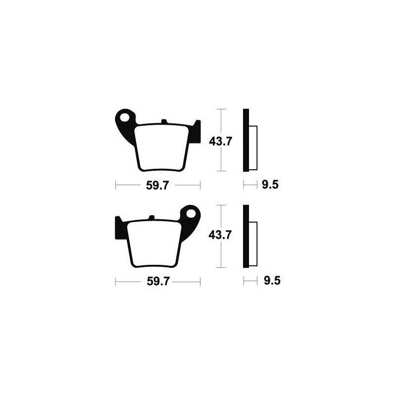 Sintered brake pads MOR277
