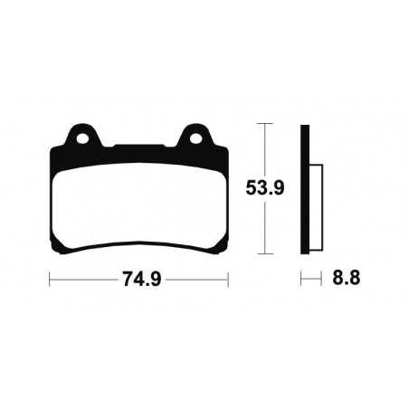 Sintered brake pads MF113