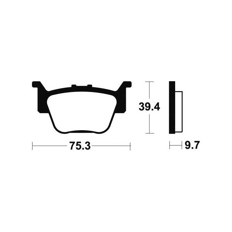 Sintered brake pads MO313