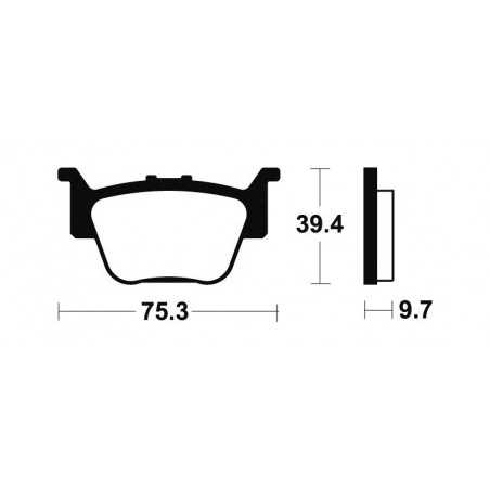 Sintered brake pads MO313