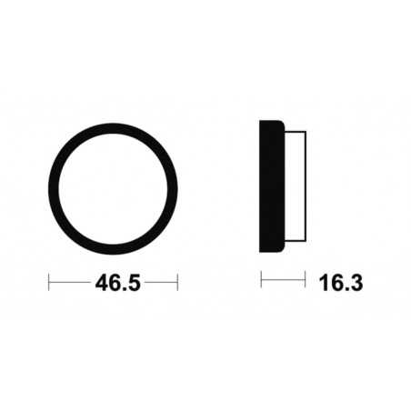 Sintered brake pads MO76