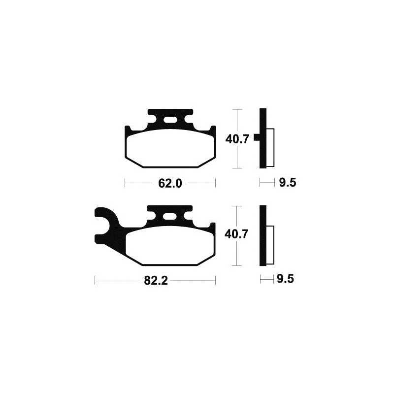 Sintered brake pads MO316
