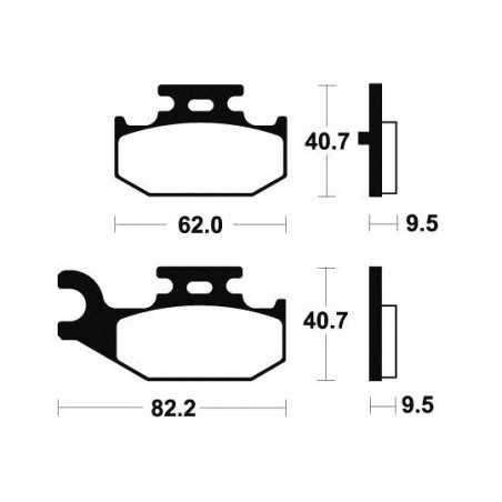 Sintered brake pads MO316