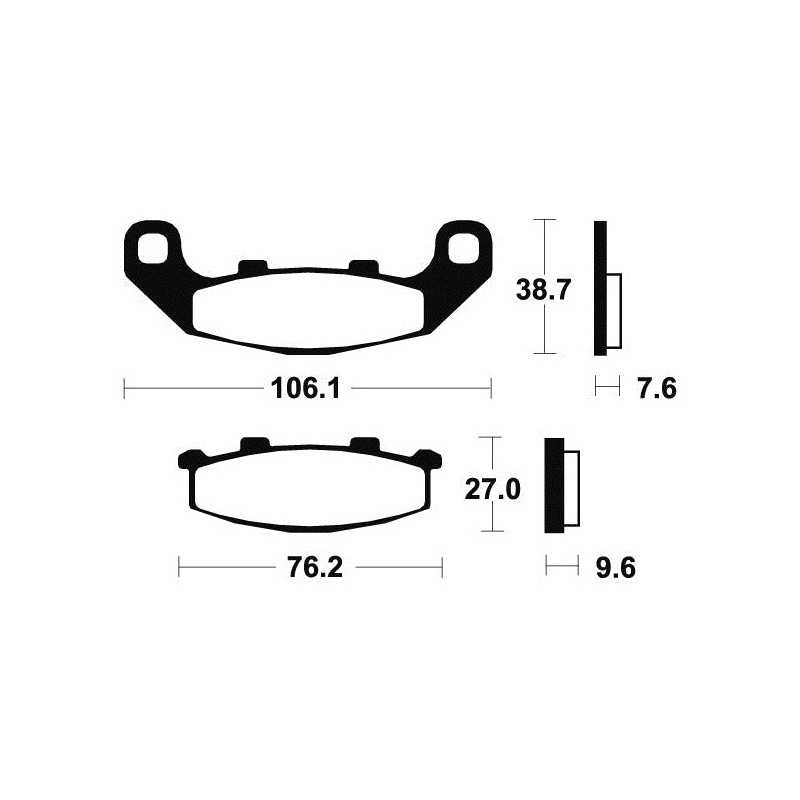 Sintered MF115 Brake Pads
