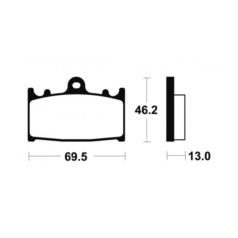 Organic Brake Pads MA289