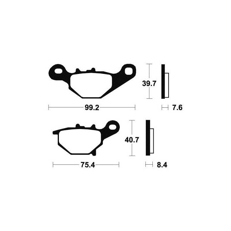 Sintered brake pads MO320