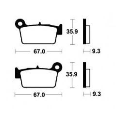 Organic Brake Pads MA290