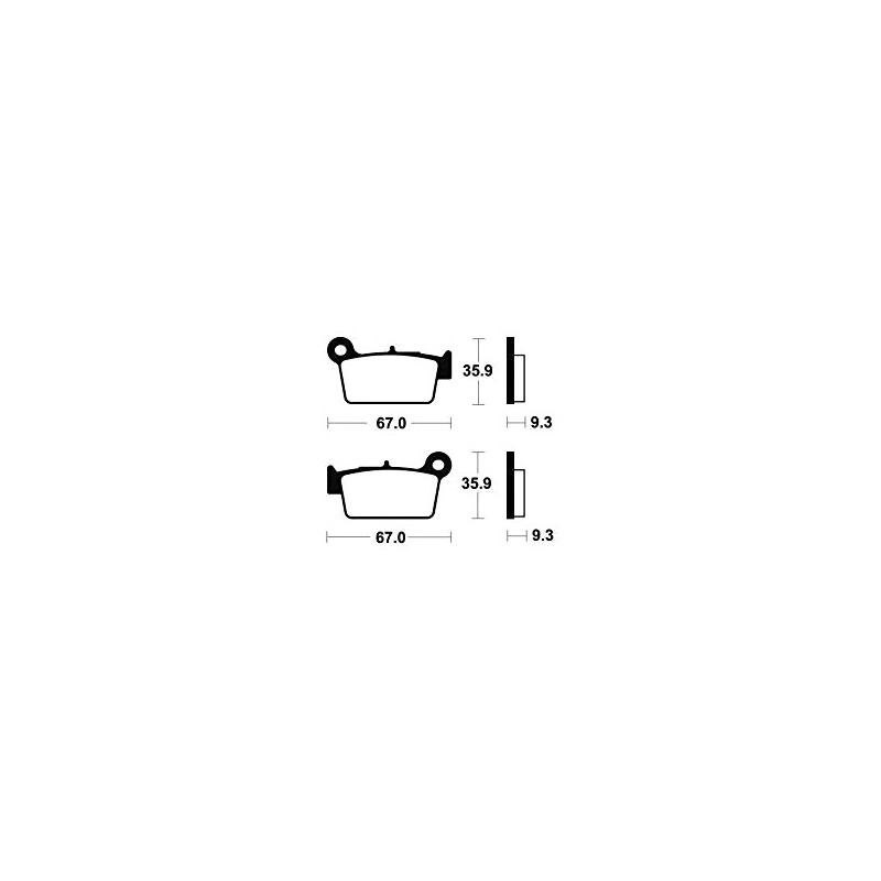 Organic Brake Pads MA290