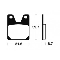 Sintered Brake Pads MR233