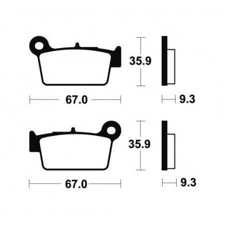 Sintered MOR290 Brake Pads