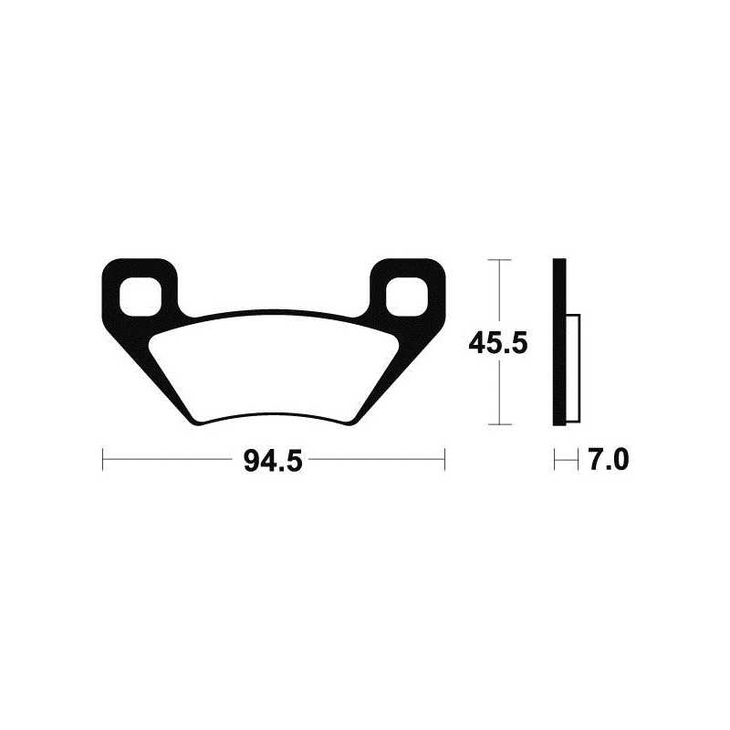Sintered brake pads MO322