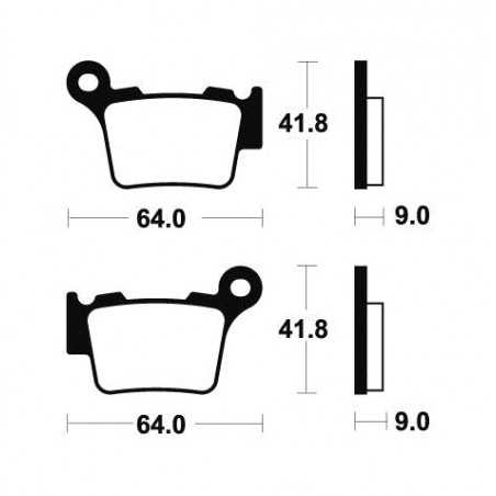 Sintered brake pads MOR291