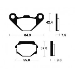Sintered brake pads MO86