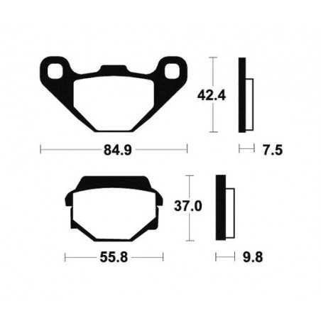 Sintered brake pads MO86