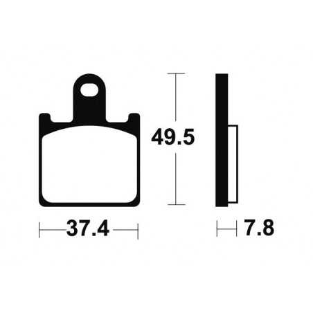 Sintered brake pads MF338