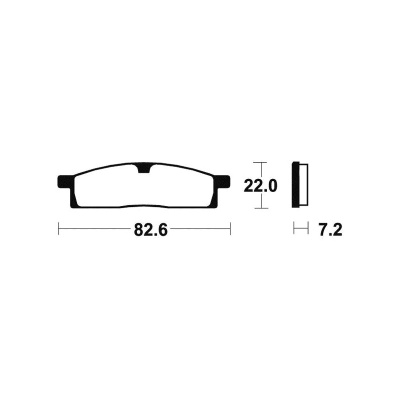 Sintered brake pads MO89