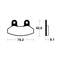 Organic Brake Pads MA292