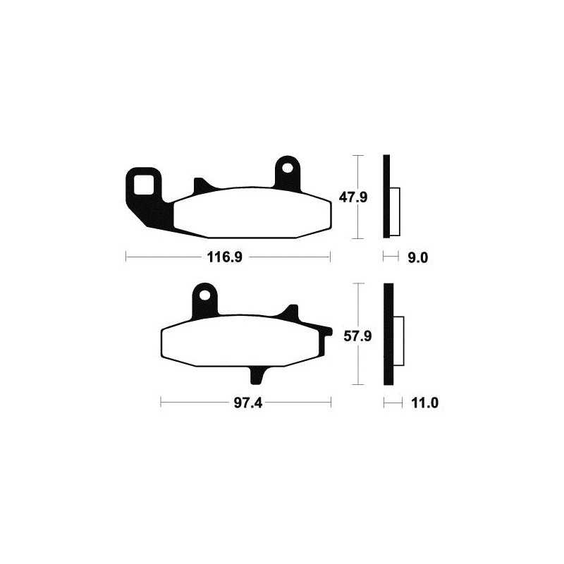 Sintered MF126 Brake Pads