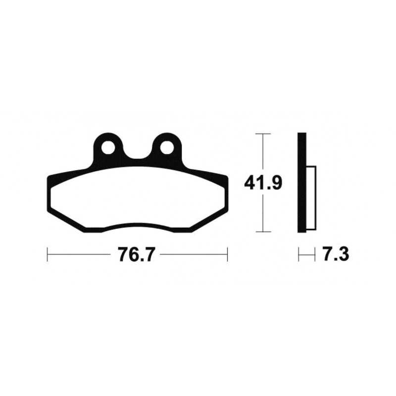 TECNIUM Pastillas de freno Scooter orgánicas ME317 3800770