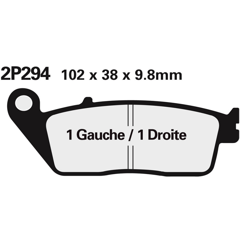 Rear brake pads 2P281NS
