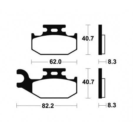 Sintered brake pads MO336