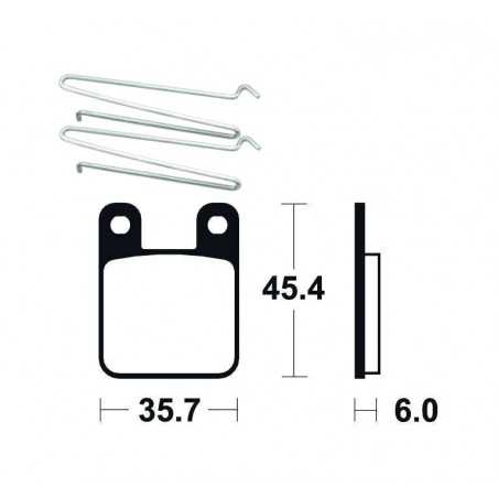 TECNIUM Pastillas de freno Scooter orgánicas ME319 3800768