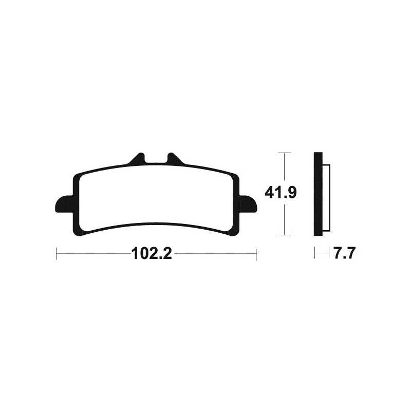 Sintered brake pads MF341