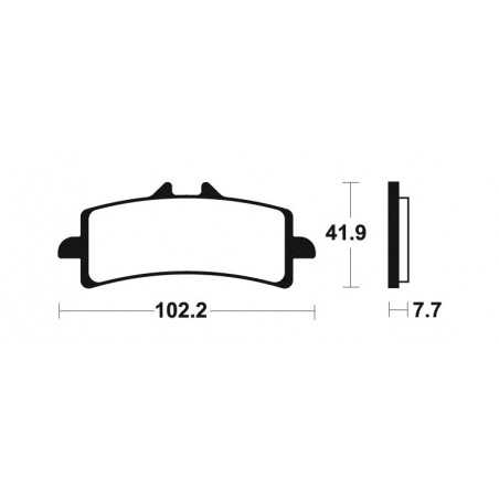 Sintered brake pads MF341