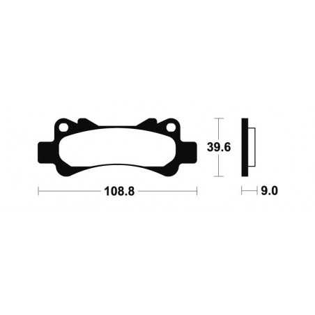 Sintered Brake Pads MR266