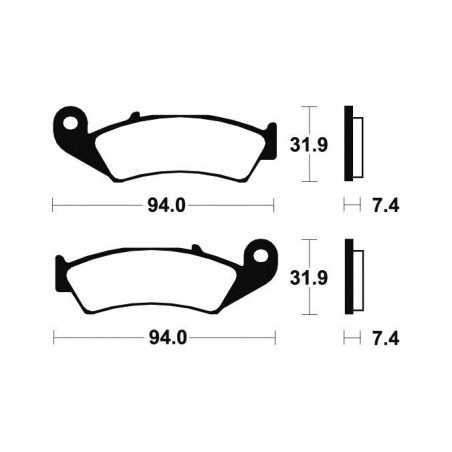 Sintered brake pads MO103