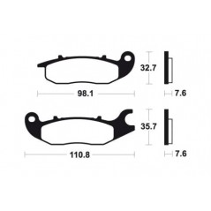 Organic Brake Pads MA297