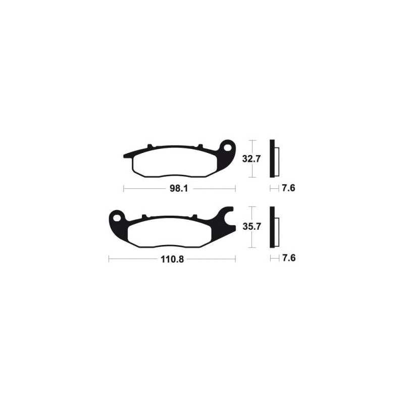 Organic Brake Pads MA297