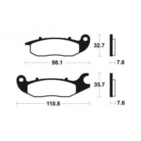 Organic Brake Pads MA297