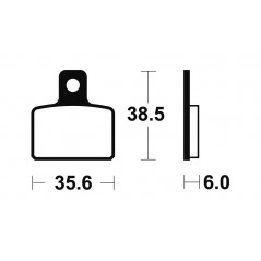 Sintered racing brake pads MOR303