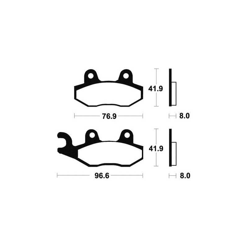 Sintered brake pads MO111