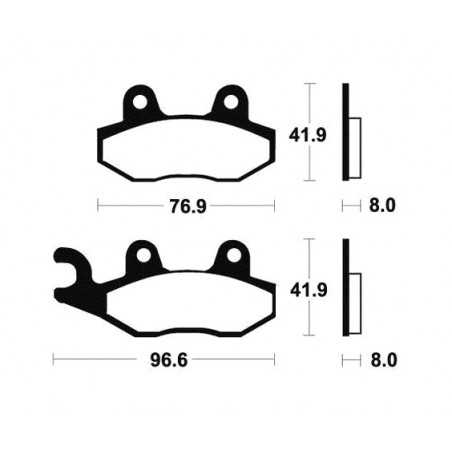 Sintered brake pads MO111