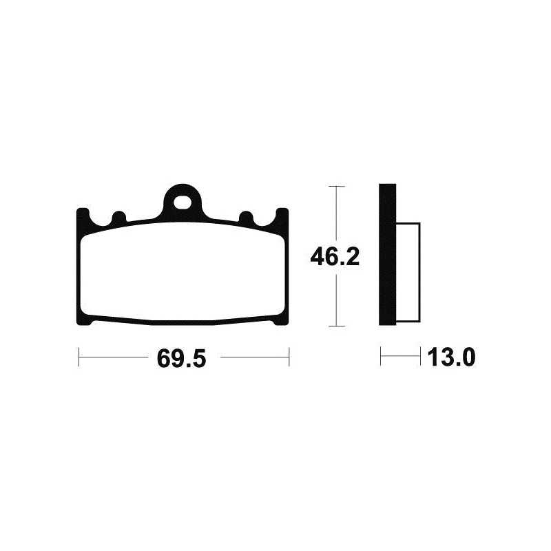 Sintered MR289 Brake Pads