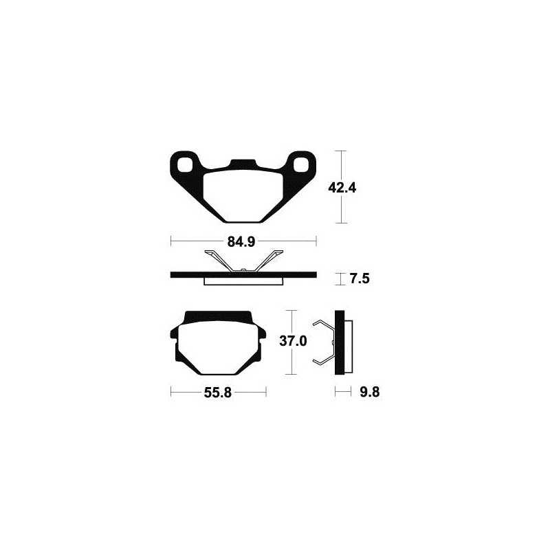 Organic Brake Pads MA192