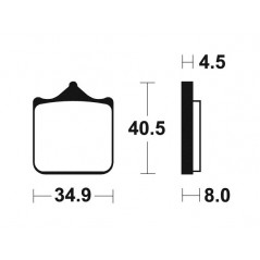 Sintered MF370 Brake Pads