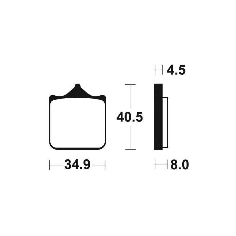 Sintered MF370 Brake Pads